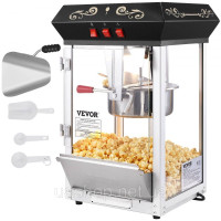 Vevor 312483 Машина для виготовлення попкорну машина для приготування попкорну машина для попкорну cinema 850W 8oz чорний