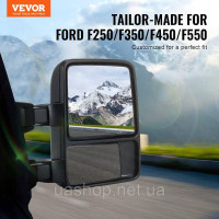 Vevor 310161 Електричні дзеркала причепа для 1999-2007 Ford F250 F350 F450 F550 Vevor 310161 Електричні дзеркала причепа для 1999-2007 Ford F250 F350 F450 F550