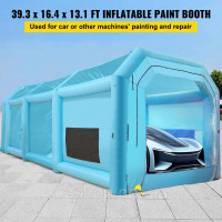 Vevor 310443 Paint Booth DIY Фарба спрей Фарба Захисний Намет 10,75x3,9x3,47 м Синій