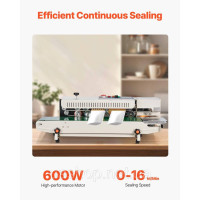 Vevor 314150 600W Машина безперервного запаювання Машина запаювання Горизонтальна