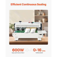 Vevor 314152 600W Машина безперервного запаювання Машина запаювання горизонтальна 6-12 мм