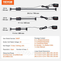 Vevor 314613 Комплект цифрового відображення з лінійною шкалою 6 Vevor 314613 Комплект цифрового відображення з лінійною шкалою 6