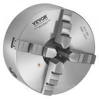 Vevor 314623 4-кулачковий токарний патрон φ200 мм з різьбовою пластиною 38,1 мм-8 Vevor 314623 4-кулачковий токарний патрон φ200 мм з різьбовою пластиною 38,1 мм-8