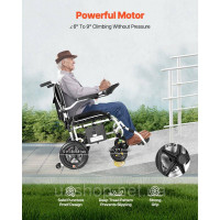 Vevor 313311 Електричний інвалідний візок E-Wheelchair 100 кг, складний, 19 км