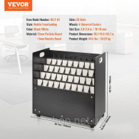 Vevor 315053 Рулонна папка з кресленнями вміщує візок для зберігання креслень на 50 отворів Vevor 315053 Рулонна папка з кресленнями вміщує візок для зберігання креслень на 50 отворів