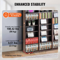 Vevor 314900 Шафа для зберігання мультимедіа 36 відділень Регульовані полиці для DVD 1080 CD
