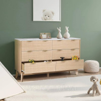 Vevor 315144 Комод з 6 шухлядами з рифленими шухлядами, шафа з шухлядами, 399x1372x813 мм Vevor 315144 Комод з 6 шухлядами з рифленими шухлядами, шафа з шухлядами, 399x1372x813 мм