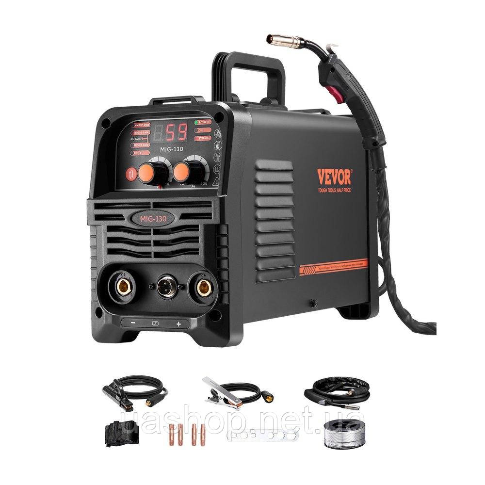 Vevor 314469 MIG Welder 130A Welder 5.1KVA 3-in-1 Зварювальний апарат MIG/MMA/LiftTIG