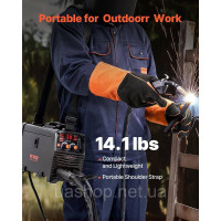 Vevor 314469 MIG Welder 130A Welder 5.1KVA 3-in-1 Зварювальний апарат MIG/MMA/LiftTIG Vevor 314469 MIG Welder 130A Welder 5.1KVA 3-in-1 Зварювальний апарат MIG/MMA/LiftTIG