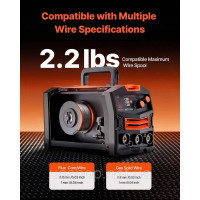 Vevor 314470 MIG Welder 130A Welder 2-in-1 Gas MIG/безгазовий зварювальний апарат для порошкового дроту Vevor 314470 MIG Welder 130A Welder 2-in-1 Gas MIG/безгазовий зварювальний апарат для порошкового дроту