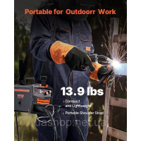 Vevor 314470 MIG Welder 130A Welder 2-in-1 Gas MIG/безгазовий зварювальний апарат для порошкового дроту Vevor 314470 MIG Welder 130A Welder 2-in-1 Gas MIG/безгазовий зварювальний апарат для порошкового дроту