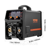 Vevor 314474 5-в-1 Зварювальний апарат MIG TIG 250A Welder Welder 8.2KVA Pluse synergic Vevor 314474 5-в-1 Зварювальний апарат MIG TIG 250A Welder Welder 8.2KVA Pluse synergic