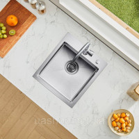 Vevor 311770 Кухонна мийка 1 чаша вбудована мийка нержавіюча сталь 40х45х19см мийка Vevor 311770 Кухонна мийка 1 чаша вбудована мийка нержавіюча сталь 40х45х19см мийка