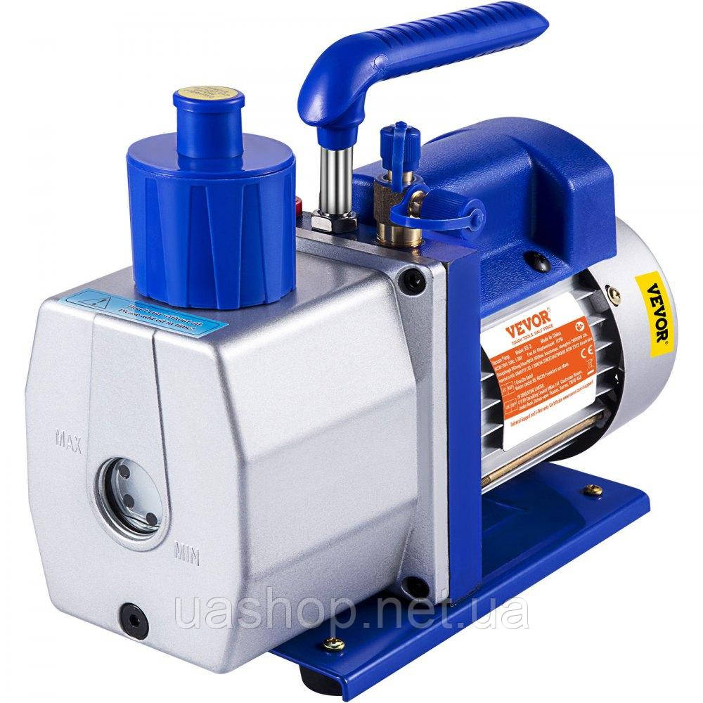 Vevor 316640 Вакуумний насос одноступеневий роторно-лопатевий 7CFM 1/3HP Deep HVAC