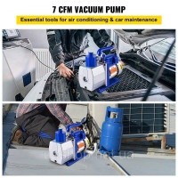 Vevor 316640 Вакуумний насос одноступеневий роторно-лопатевий 7CFM 1/3HP Deep HVAC