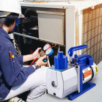 Vevor 316640 Вакуумний насос одноступеневий роторно-лопатевий 7CFM 1/3HP Deep HVAC
