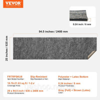 Vevor 316111 Ковролін 635х2400мм килимове покриття підлогове покриття килимове покриття 6мм Vevor 316111 Ковролін 635х2400мм килимове покриття підлогове покриття килимове покриття 6мм