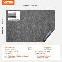 Vevor 316115 Килим 122х183 см килимове покриття підлогове покриття килимове покриття 12 мм Vevor 316115 Килим 122х183 см килимове покриття підлогове покриття килимове покриття 12 мм