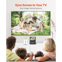 Vevor 316355 Портативний DVD-програвач із поворотним HD-екраном 178 мм, 4 години відтворення Vevor 316355 Портативний DVD-програвач із поворотним HD-екраном 178 мм, 4 години відтворення