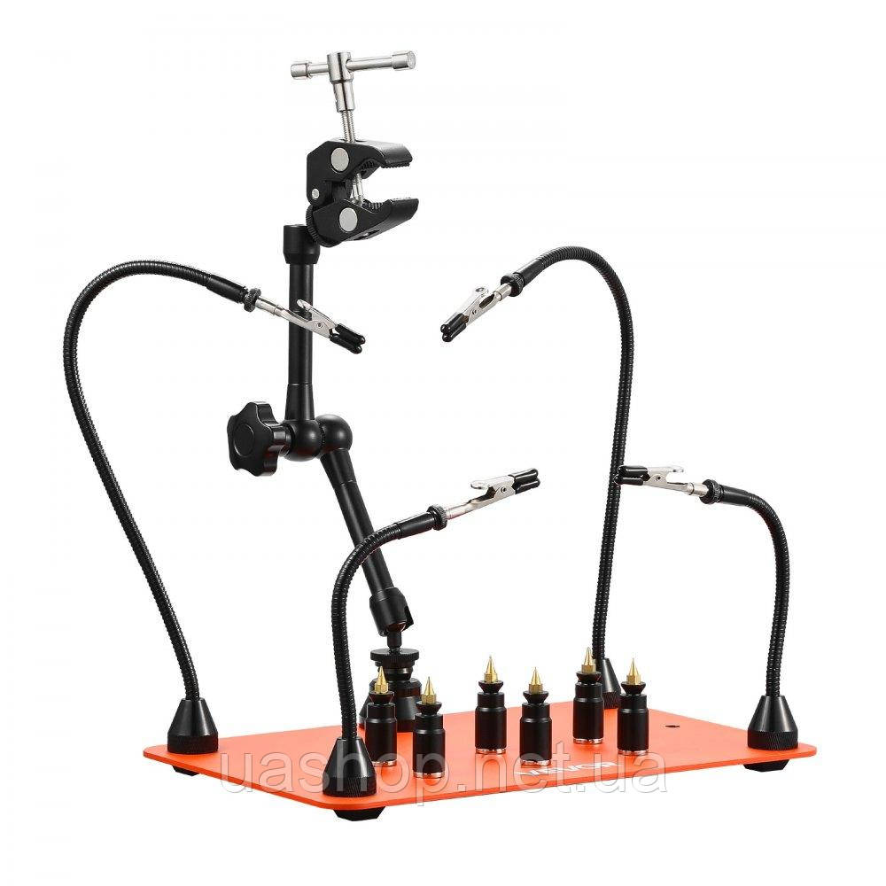 Vevor 314507 Магнітна паяльна станція Soldering Aid, тримач для 6 друкованих плат/термофена