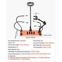 **Vevor 314509 Паяльна станція Soldering Aid з додатковими функціями, включаючи збільшувальну лампу та тримач для пневматичного