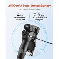 Vevor 316411 Стабілізатор Gimbal для смартфонів зі штучним інтелектом для відстеження та заповнення підсвічуванням