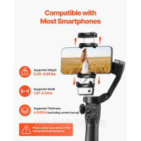 Vevor 316411 Стабілізатор Gimbal для смартфонів зі штучним інтелектом для відстеження та заповнення підсвічуванням