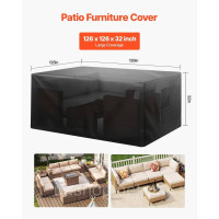 Vevor 317144 Чохол для садових меблів 420D водонепроникний 320x320x81 см