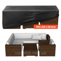 Vevor 317145 Чохол для садових меблів 420D водонепроникний 330x214x71 см