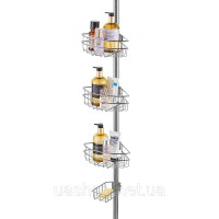 Vevor 315472 Кутова полиця для душу, душова кабіна, кутова полиця для душу, високонапружений стрижень 990-3175 мм,