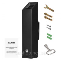 Vevor 312512 Попільничка для сигарет, настінна попільничка у формі прямокутника (132 x 100 x 487 мм), виготовлена з нержавіючої Vevor 312512 Попільничка для сигарет, настінна попільничка у формі прямокутника (132 x 100 x 487 мм), виготовлена з нержавіючої