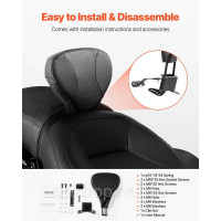 Vevor 310672 Спинка водія мотоцикла Sissy Bar для моделей Harley Touring 2009-2024 років