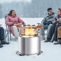 Vevor 317509 Розподільник тепла для аксесуарів для вогнища, вогнище, нержавіюча сталь φ685x254 мм