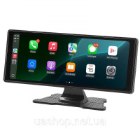 Vevor 310112 Бездротова автомагнітола (254 мм) HD-радіо з сенсорним екраном, Apple CarPlay та Android Auto, екран CarPlay з