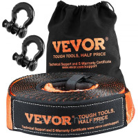 Vevor 310173 Комплект для евакуації лебідки, буксирувальний ремінь, скоба, аварійний комплект, 7,6 см x 9,6 м, 13607 кг, 4 шт. Vevor 310173 Комплект для евакуації лебідки, буксирувальний ремінь, скоба, аварійний комплект, 7,6 см x 9,6 м, 13607 кг, 4 шт.