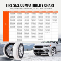 Vevor 310381 Потовщені снігові шкарпетки Шини Snow Traction Tire Cover-Large 2pcs Vevor 310381 Потовщені снігові шкарпетки Шини Snow Traction Tire Cover-Large 2pcs
