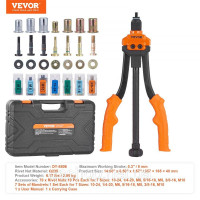 Vevor 310420 Плоскогубці для заклепок 35см Плоскогубці для глухих заклепок 7 комплектів