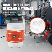 Vevor 311047 Нагрівач для барабанної стрічки 19L Нагрівач для барабана Металевий нагрівач для барабана 800 Вт 30-150°C