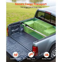 Vevor 310061 Регульована вантажна планка Cargo Bar Ratchet 1499-1854 мм, сталевий стабілізатор навантаження з нековзними ніжками,