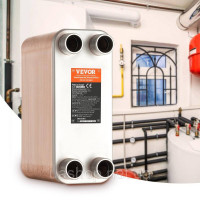 Vevor 311039 Пластинчастий теплообмінник 80 4x1-1/4inch MNPT з'єднання 127x305 мм 316 нержавіюча сталь Vevor 311039 Пластинчастий теплообмінник 80 4x1-1/4inch MNPT з'єднання 127x305 мм 316 нержавіюча сталь