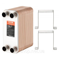 Vevor 311039 Пластинчастий теплообмінник 80 4x1-1/4inch MNPT з'єднання 127x305 мм 316 нержавіюча сталь Vevor 311039 Пластинчастий теплообмінник 80 4x1-1/4inch MNPT з'єднання 127x305 мм 316 нержавіюча сталь