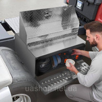 Vevor 310140 Бокс під сідло, 760x750x400 мм, алюмінієвий ящик для інструментів, ящик для зберігання для кабіни водія початкового Vevor 310140 Бокс під сідло, 760x750x400 мм, алюмінієвий ящик для інструментів, ящик для зберігання для кабіни водія початкового