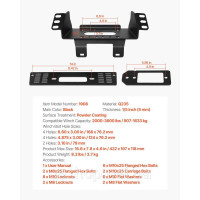 Vevor 310155 Кронштейн кріплення фаркопа для рятувальних робіт моделей Polaris Ranger 2010-2021 років