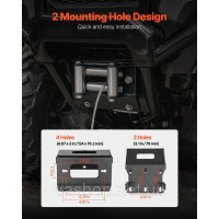 Vevor 310158 Кріплення для лебідки для моделей Honda Foreman Rancher Rubicon 2014-2021 років