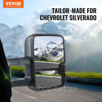 Vevor 310164 Бічні дзеркала з електроприводом для Chevrolet Silverado (2007-2014)/GMC/Cadillac Vevor 310164 Бічні дзеркала з електроприводом для Chevrolet Silverado (2007-2014)/GMC/Cadillac