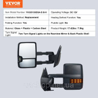 Vevor 310164 Бічні дзеркала з електроприводом для Chevrolet Silverado (2007-2014)/GMC/Cadillac Vevor 310164 Бічні дзеркала з електроприводом для Chevrolet Silverado (2007-2014)/GMC/Cadillac