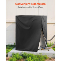 Vevor 311080 Захисна кришка кондиціонера 660x660x812 мм водонепроникна чорна Vevor 311080 Захисна кришка кондиціонера 660x660x812 мм водонепроникна чорна