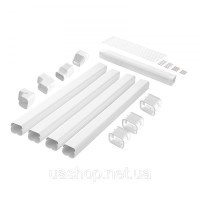 Vevor 311072 Кришка mini split line 76,2 мм Ш 4830 мм Д, декоративна кришка з ПВХ для кондиціонера з 4 прямими повітроводами і Vevor 311072 Кришка mini split line 76,2 мм Ш 4830 мм Д, декоративна кришка з ПВХ для кондиціонера з 4 прямими повітроводами і