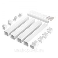 Vevor 311082 Кришка mini split line 76,2 мм Ш 5350 мм Д, декоративна кришка з ПВХ для кондиціонера з 4 прямими повітроводами і Vevor 311082 Кришка mini split line 76,2 мм Ш 5350 мм Д, декоративна кришка з ПВХ для кондиціонера з 4 прямими повітроводами і
