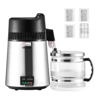 Vevor 312088 Дистилятор води 6L, дистилятор води, 900 Вт, сріблястий
